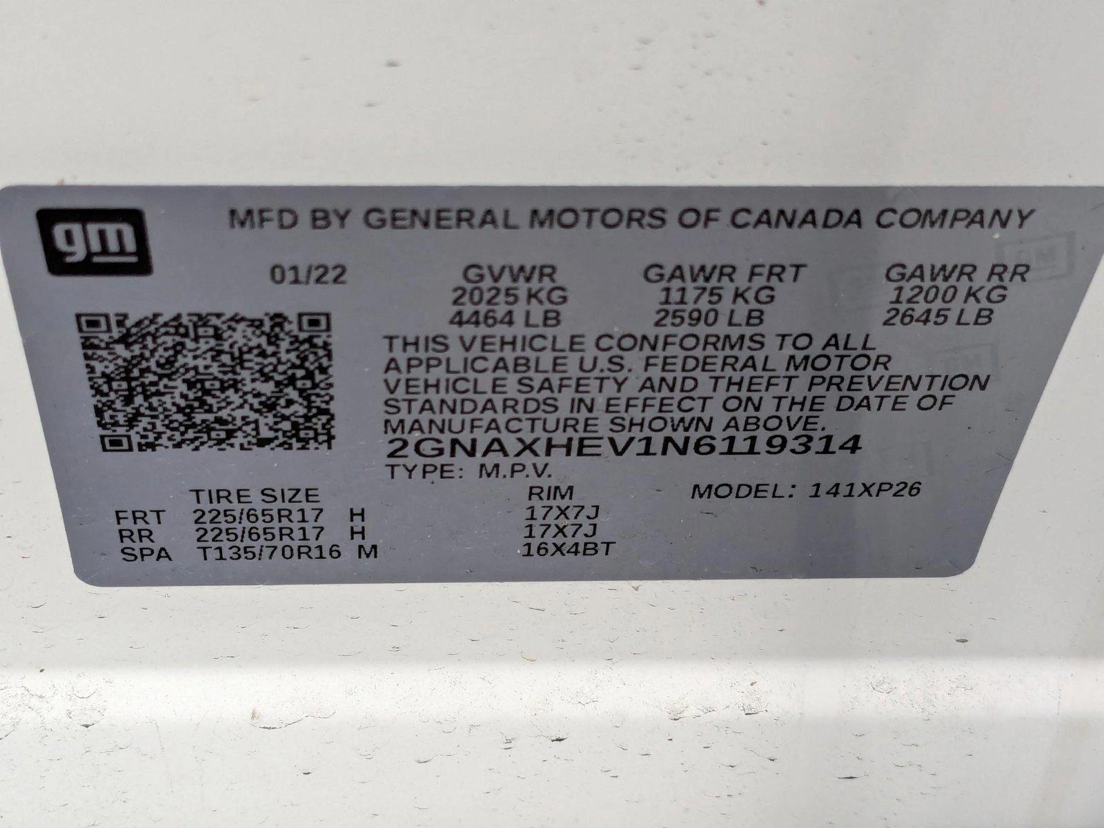 2022 Chevrolet Equinox Vehicle Photo in Miami, FL 33015