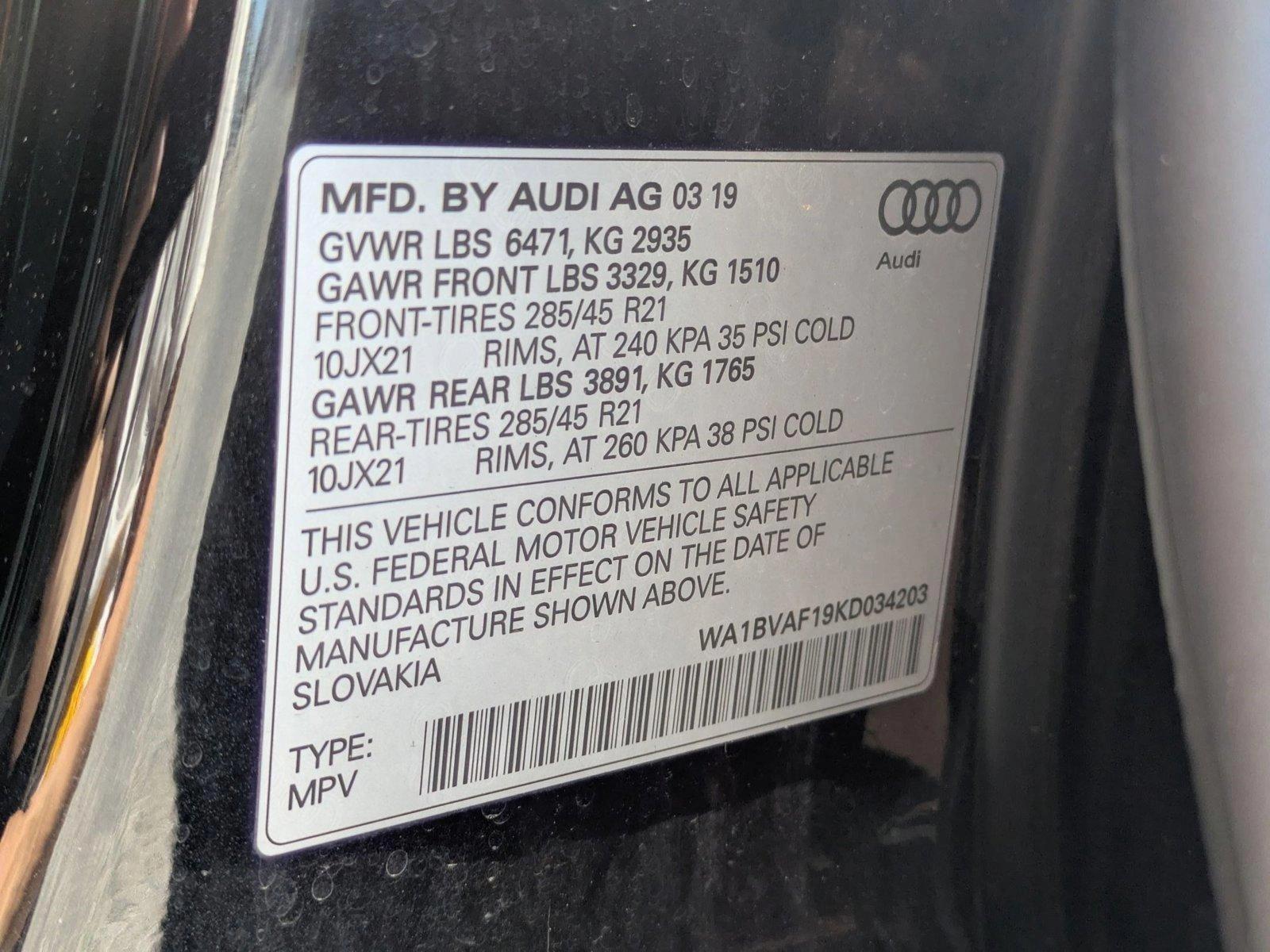 2019 Audi Q8 Vehicle Photo in Sarasota, FL 34231