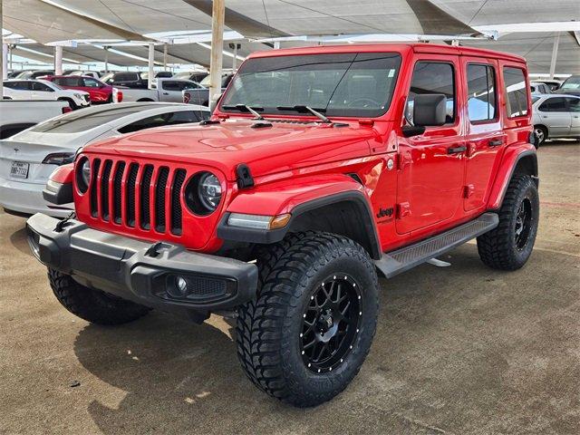 Used 2020 Jeep Wrangler Unlimited Sahara Altitude with VIN 1C4HJXEN7LW184772 for sale in Arlington, TX