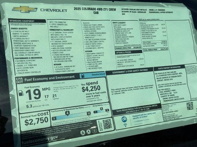 2025 Chevrolet Colorado Vehicle Photo in COLUMBIA, MO 65203-3903