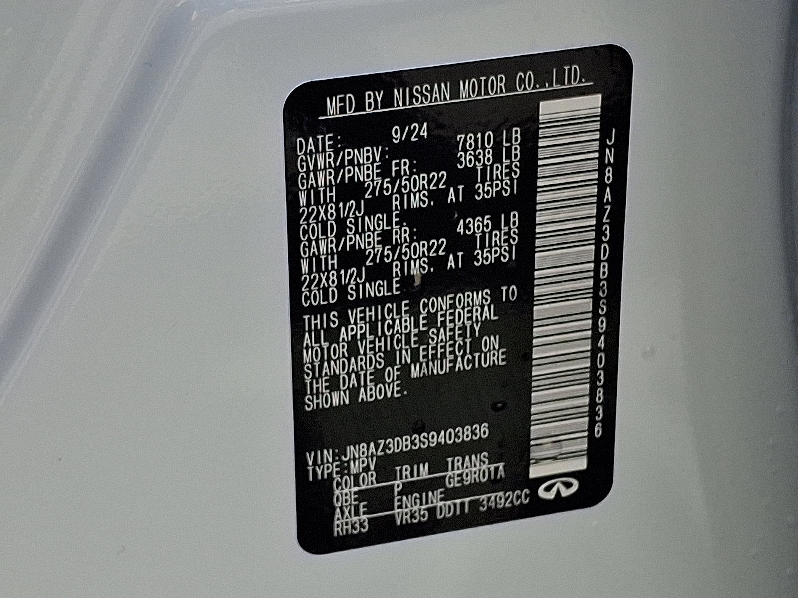 2025 INFINITI QX80 Vehicle Photo in Mechanicsburg, PA 17050