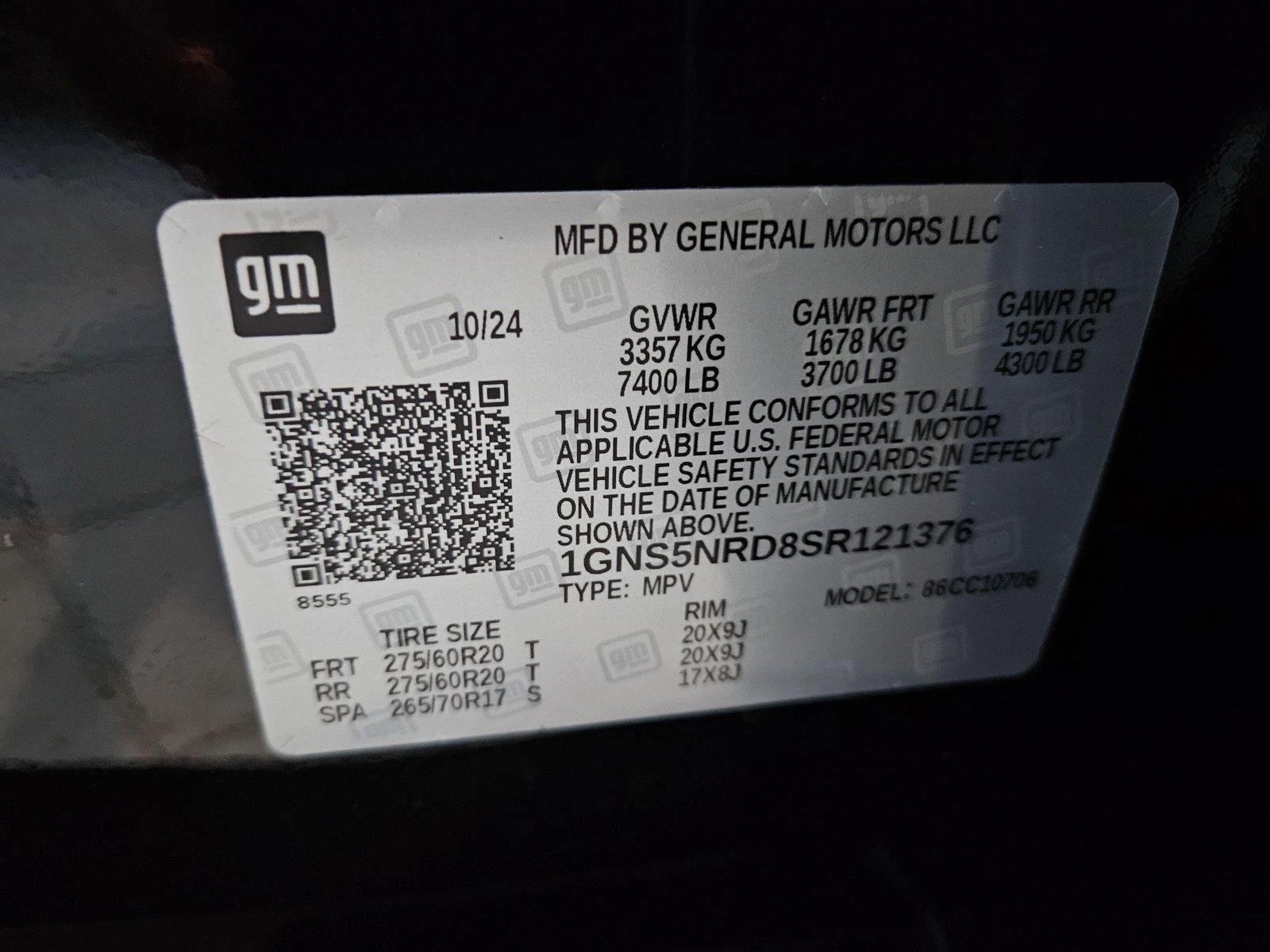 2025 Chevrolet Tahoe Vehicle Photo in GREENACRES, FL 33463-3207