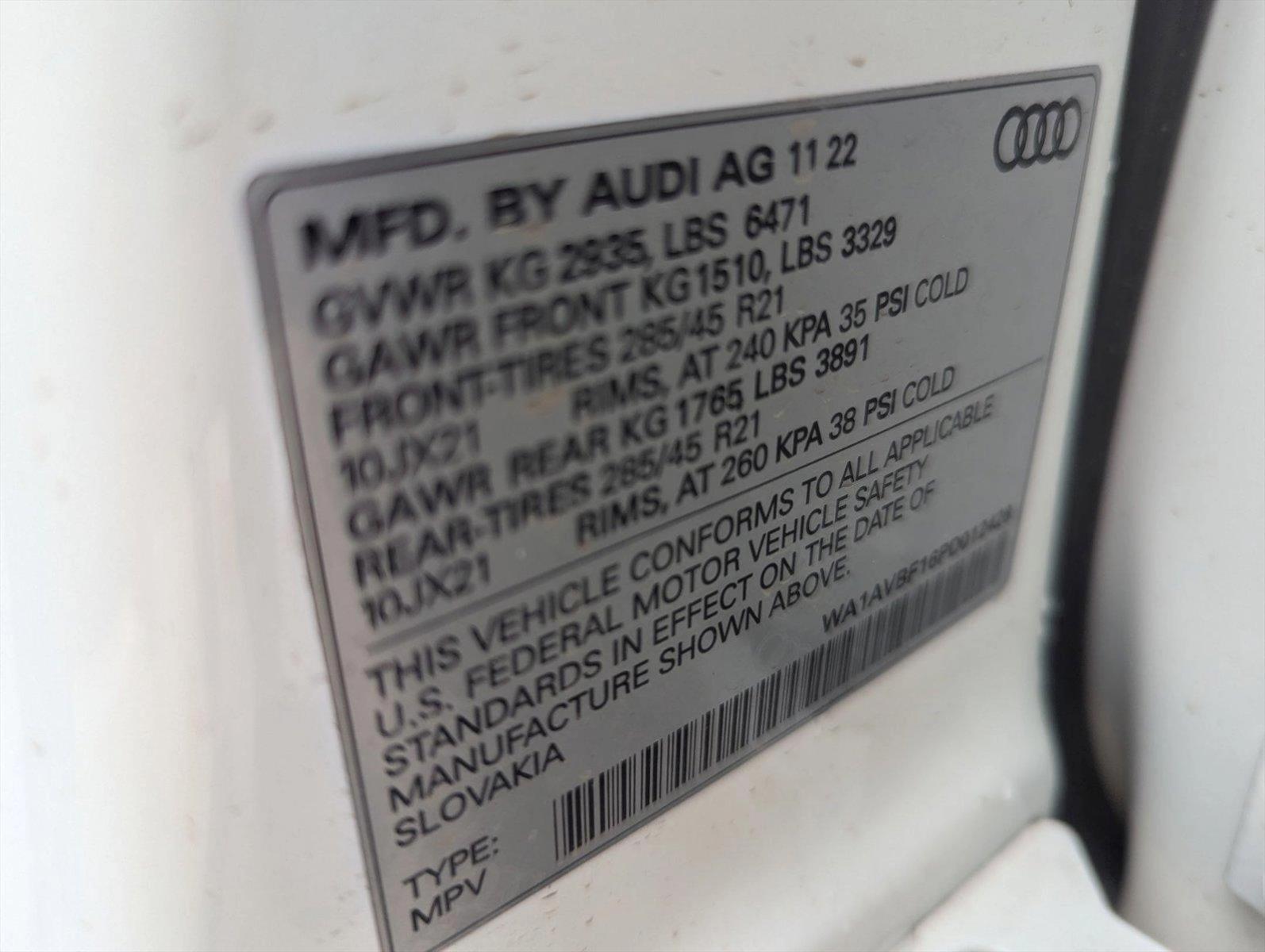 2023 Audi Q8 Vehicle Photo in CORPUS CHRISTI, TX 78412-4902