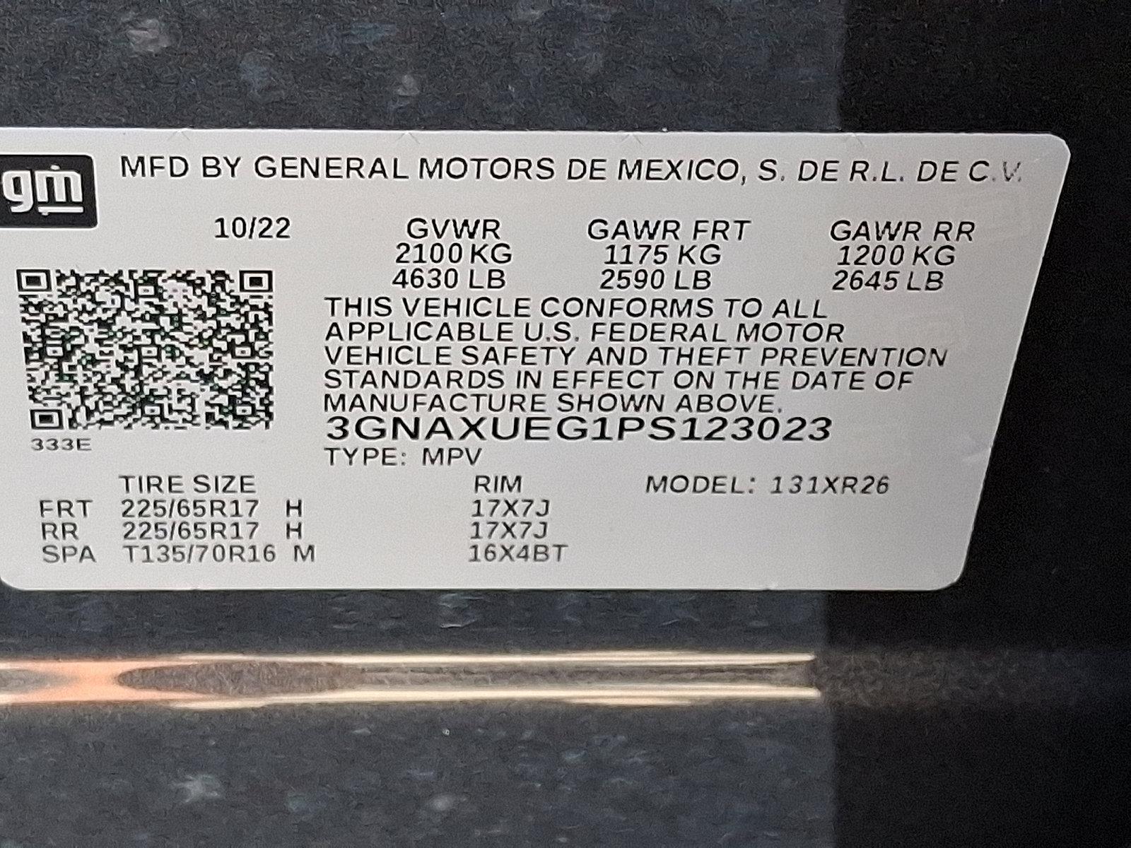 2023 Chevrolet Equinox Vehicle Photo in BETHLEHEM, PA 18017-9401