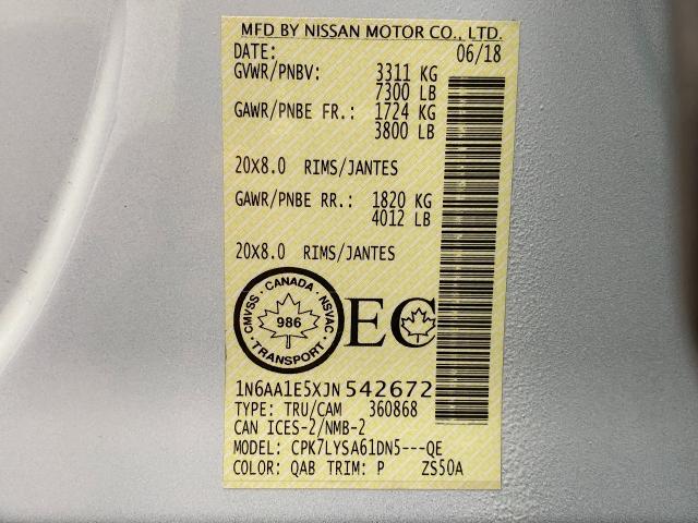2018 Nissan Titan Vehicle Photo in Appleton, WI 54913