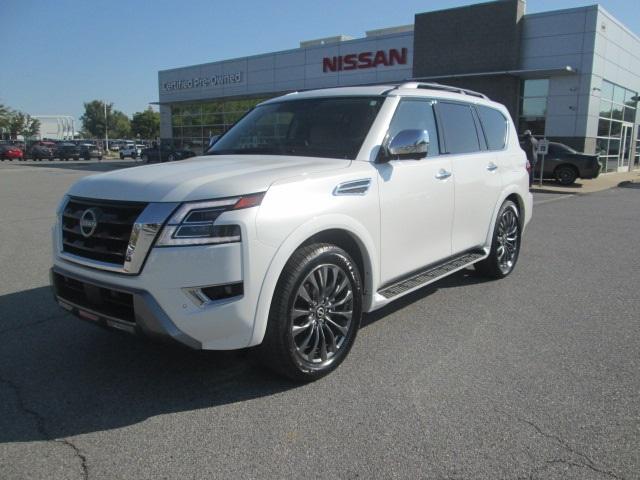 Certified 2023 Nissan Armada Platinum with VIN JN8AY2CD7P9692386 for sale in Bentonville, AR