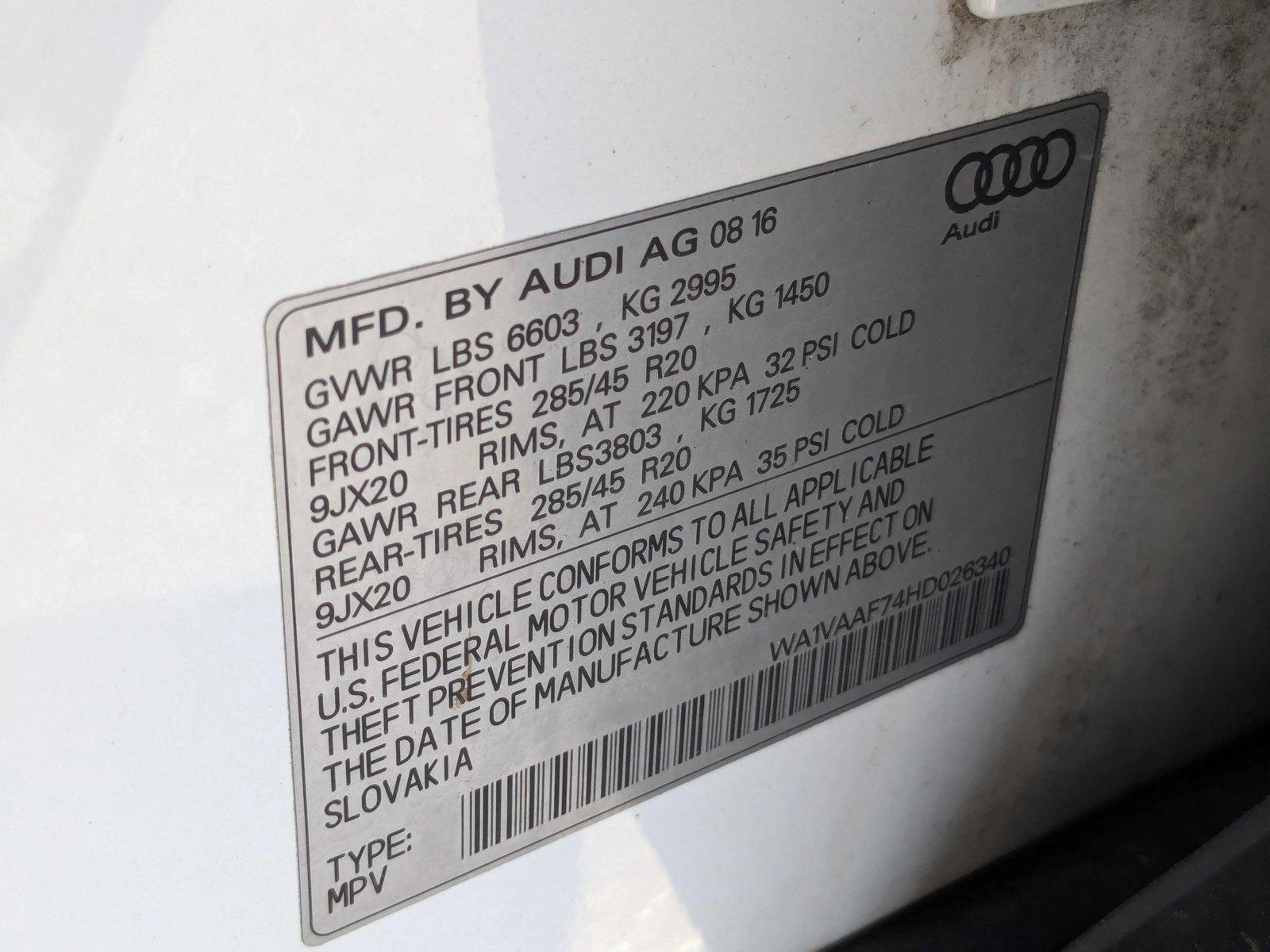 2017 Audi Q7 Vehicle Photo in Wesley Chapel, FL 33544