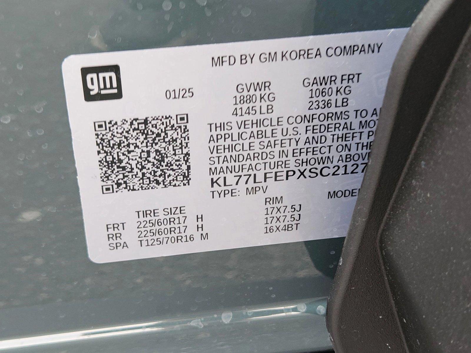 2025 Chevrolet Trax Vehicle Photo in MESA, AZ 85206-4395