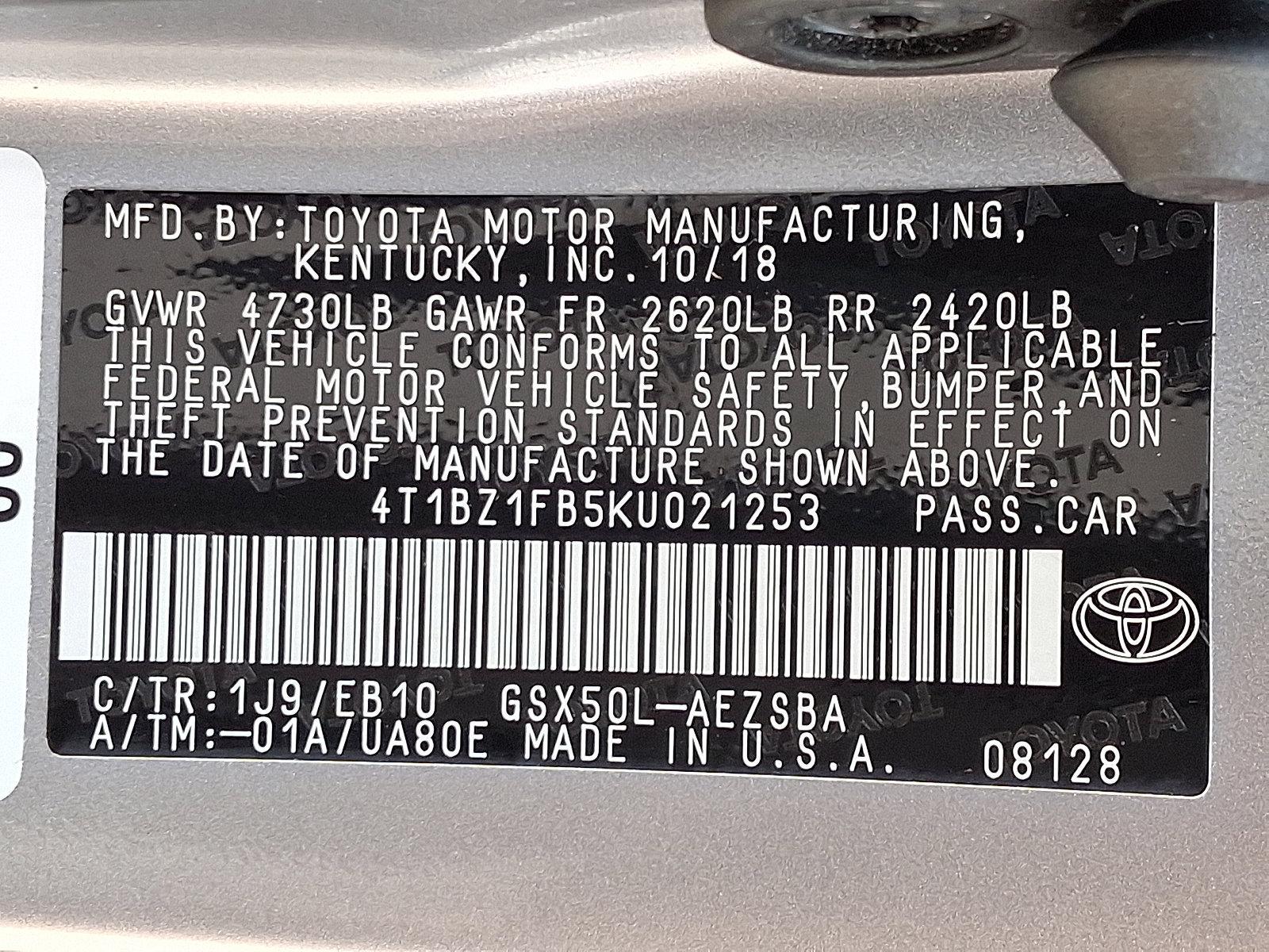2019 Toyota Avalon Vehicle Photo in Lancaster, PA 17601