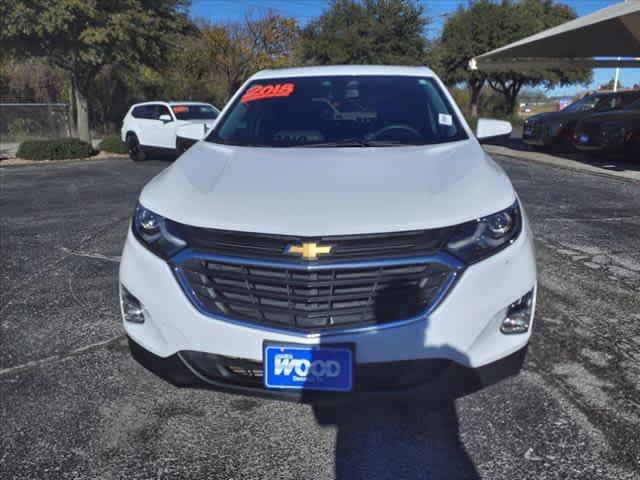 Used 2018 Chevrolet Equinox LT with VIN 3GNAXJEV5JS558101 for sale in Decatur, TX