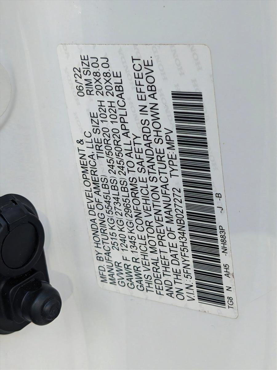 2022 Honda Pilot Vehicle Photo in MIAMI, FL 33172-3015