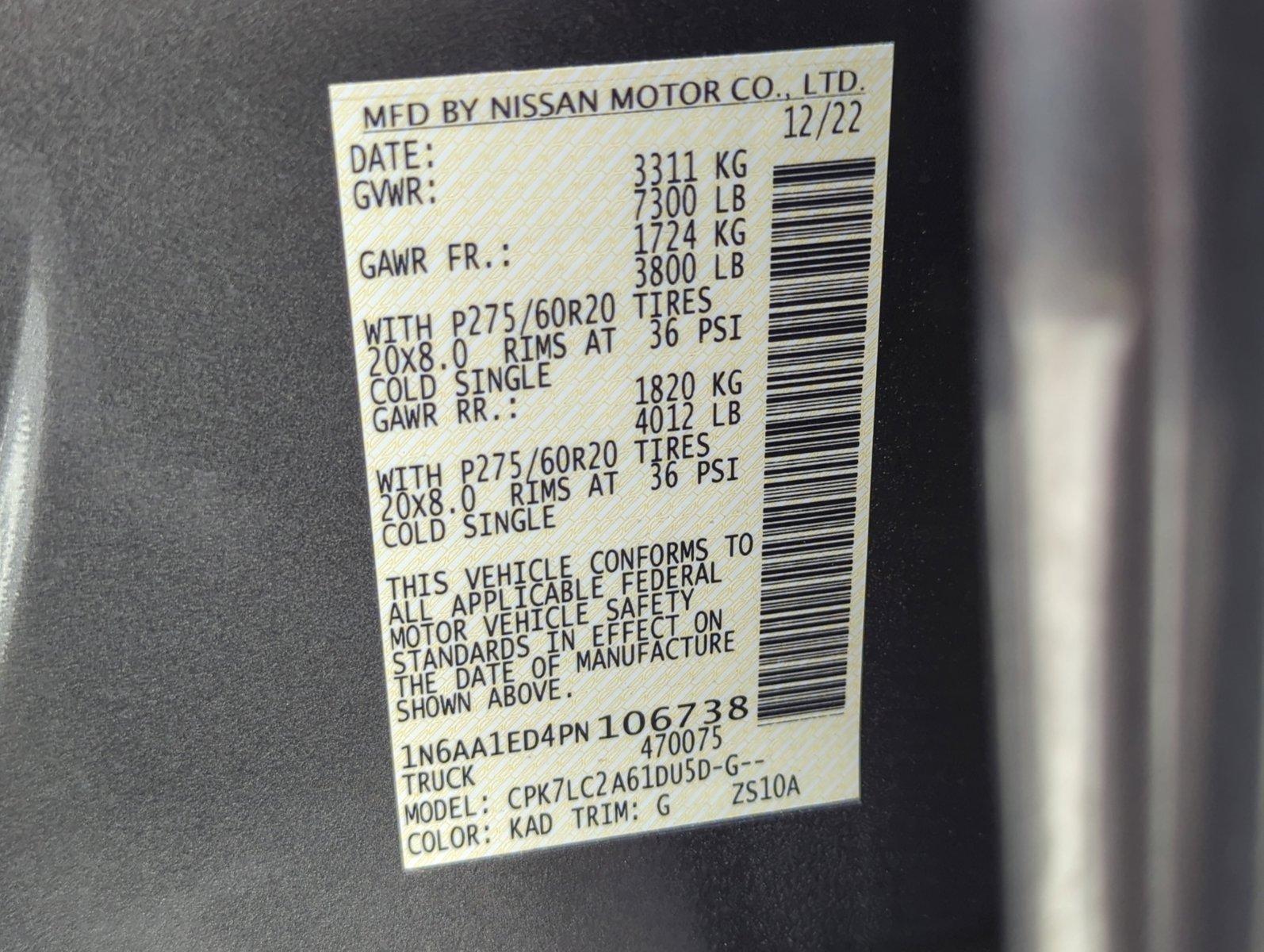 2023 Nissan Titan Vehicle Photo in Ft. Myers, FL 33907