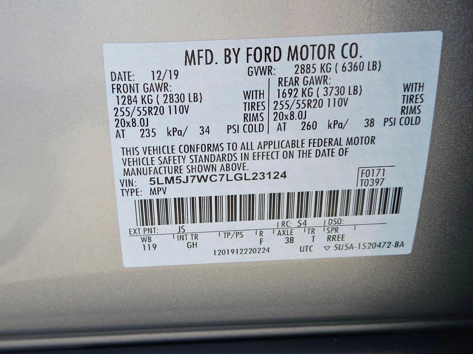 2020 Lincoln Aviator Vehicle Photo in MESA, AZ 85206-4395