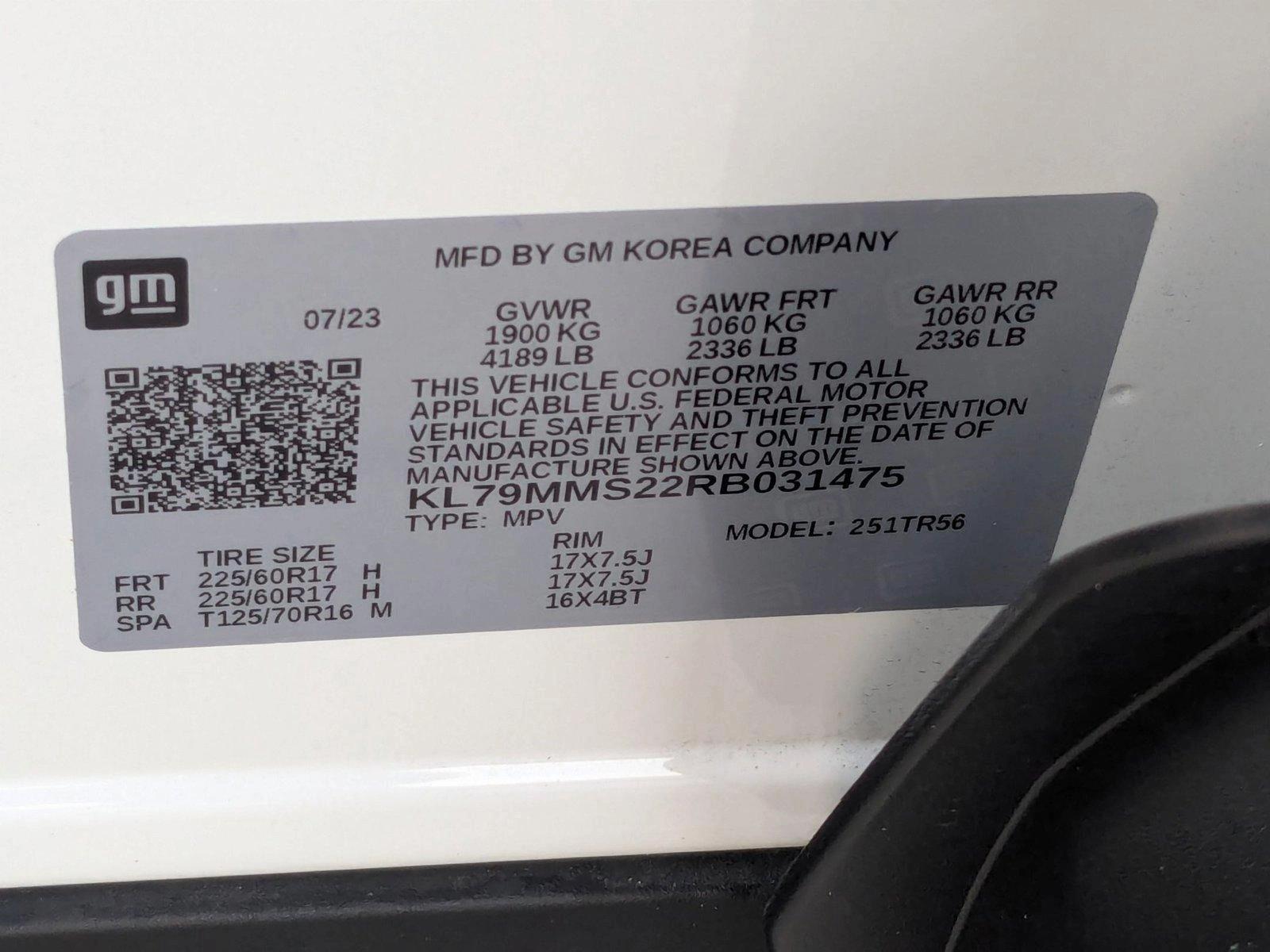 2024 Chevrolet Trailblazer Vehicle Photo in PEMBROKE PINES, FL 33024-6534