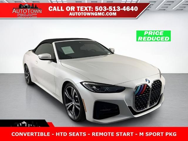 Mineral White Metallic 2022 BMW 4 Series 430i Convertible RWD Convertible Rear-Wheel Drive Automatic
