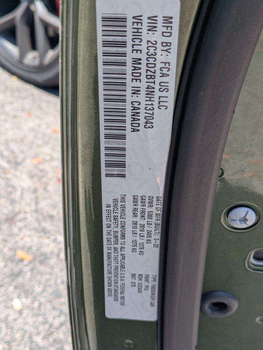 2022 Dodge Challenger Vehicle Photo in GREENACRES, FL 33463-3207