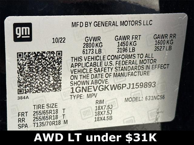 2023 Chevrolet Traverse Vehicle Photo in EVERETT, WA 98203-5662