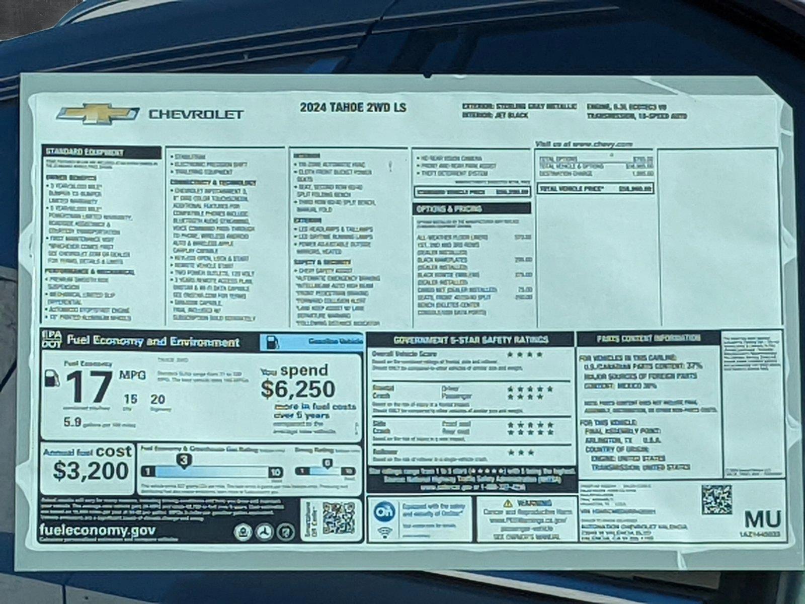 2024 Chevrolet Tahoe Vehicle Photo in VALENCIA, CA 91355-1705