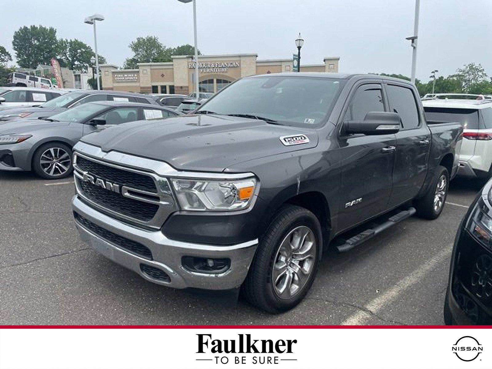 Used 2022 RAM Ram 1500 Pickup Big Horn/Lone Star with VIN 1C6SRFFM6NN280214 for sale in Jenkintown, PA