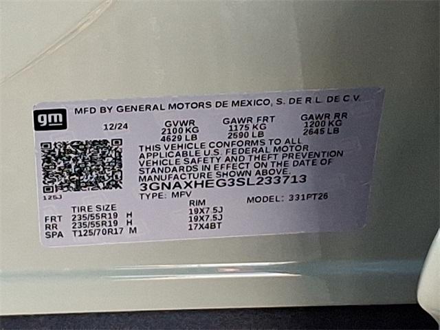 2025 Chevrolet Equinox Vehicle Photo in BERLIN, MD 21811-1121