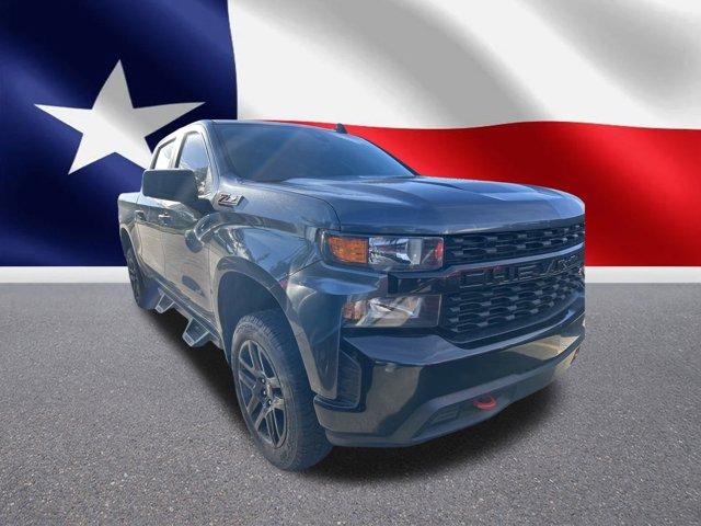 Used 2021 Chevrolet Silverado 1500 Custom with VIN 1GCPYCEFXMZ296443 for sale in Jersey Village, TX