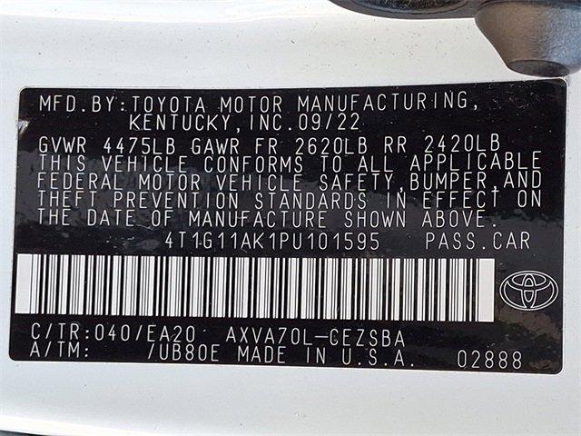 2023 Toyota Camry Vehicle Photo in LANCASTER, PA 17601-0000