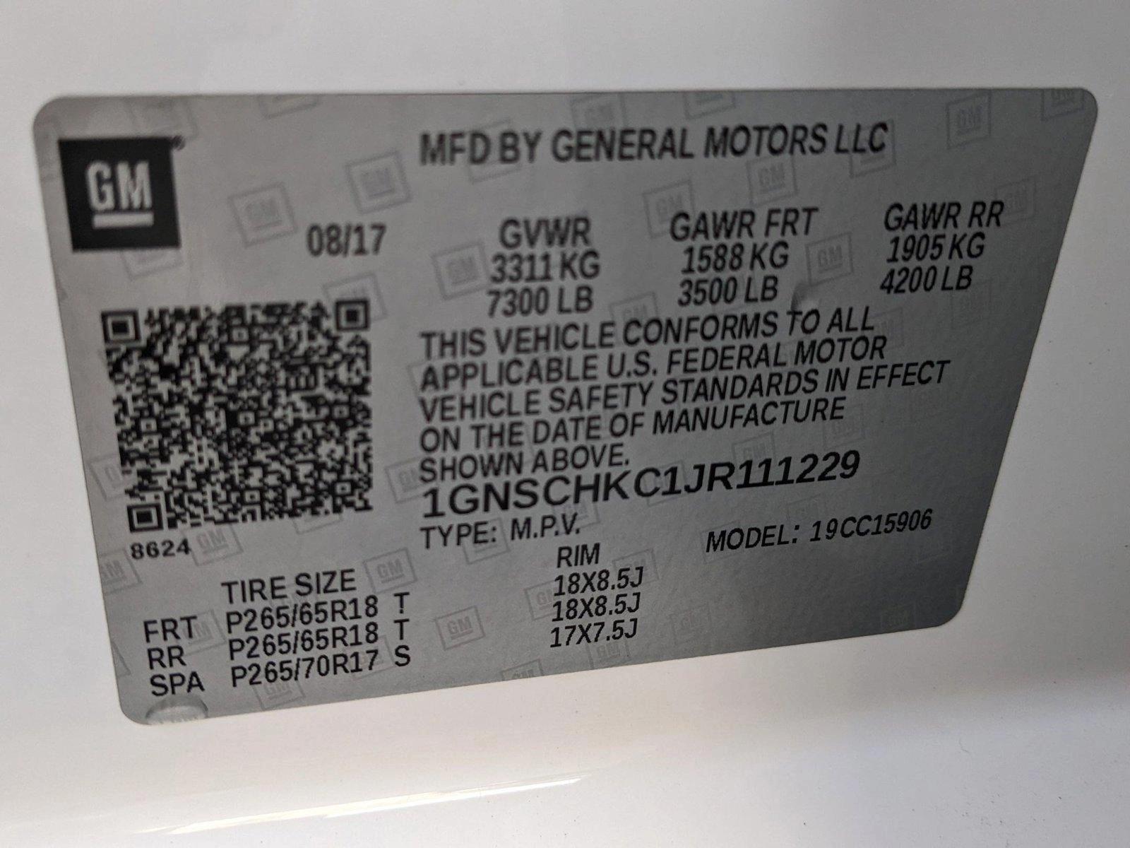 2018 Chevrolet Suburban Vehicle Photo in ORLANDO, FL 32808-7998