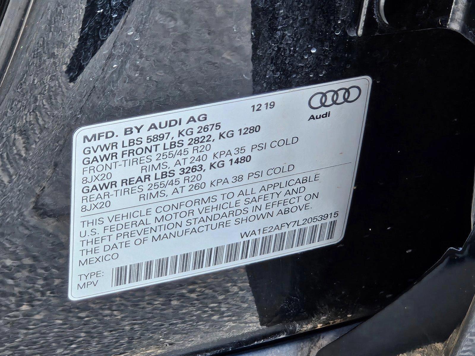 2020 Audi Q5 Vehicle Photo in AMARILLO, TX 79106-1809