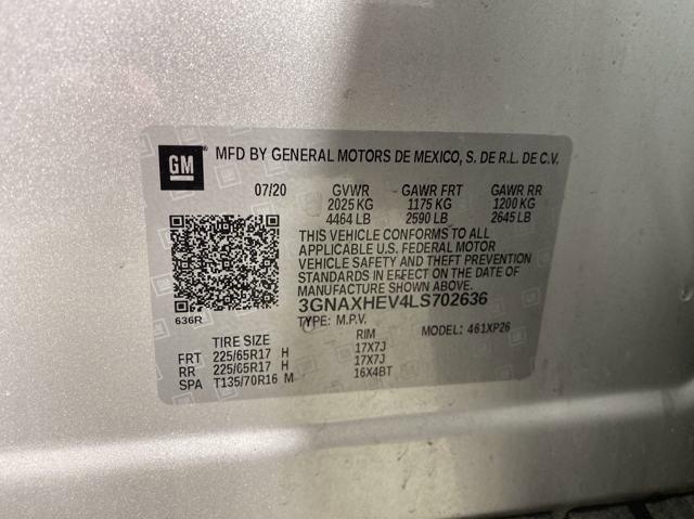 2020 Chevrolet Equinox Vehicle Photo in MEDINA, OH 44256-9001