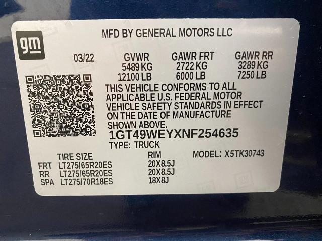 2022 GMC Sierra 3500 HD Vehicle Photo in OSHKOSH, WI 54904-7811