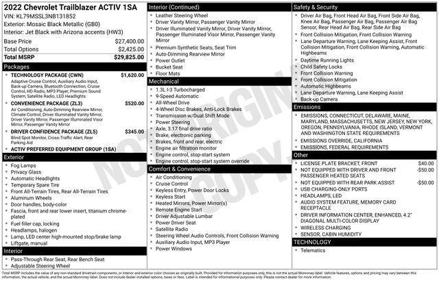 2022 Chevrolet Trailblazer Vehicle Photo in DANBURY, CT 06810-5034