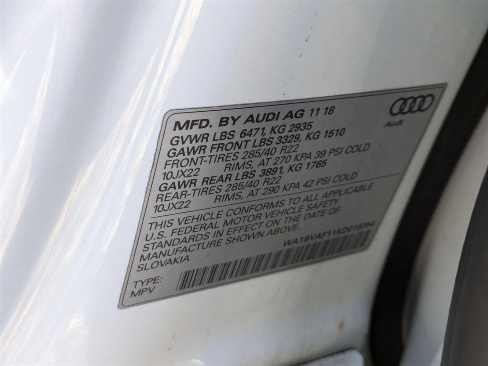 2019 Audi Q8 Vehicle Photo in Tampa, FL 33614
