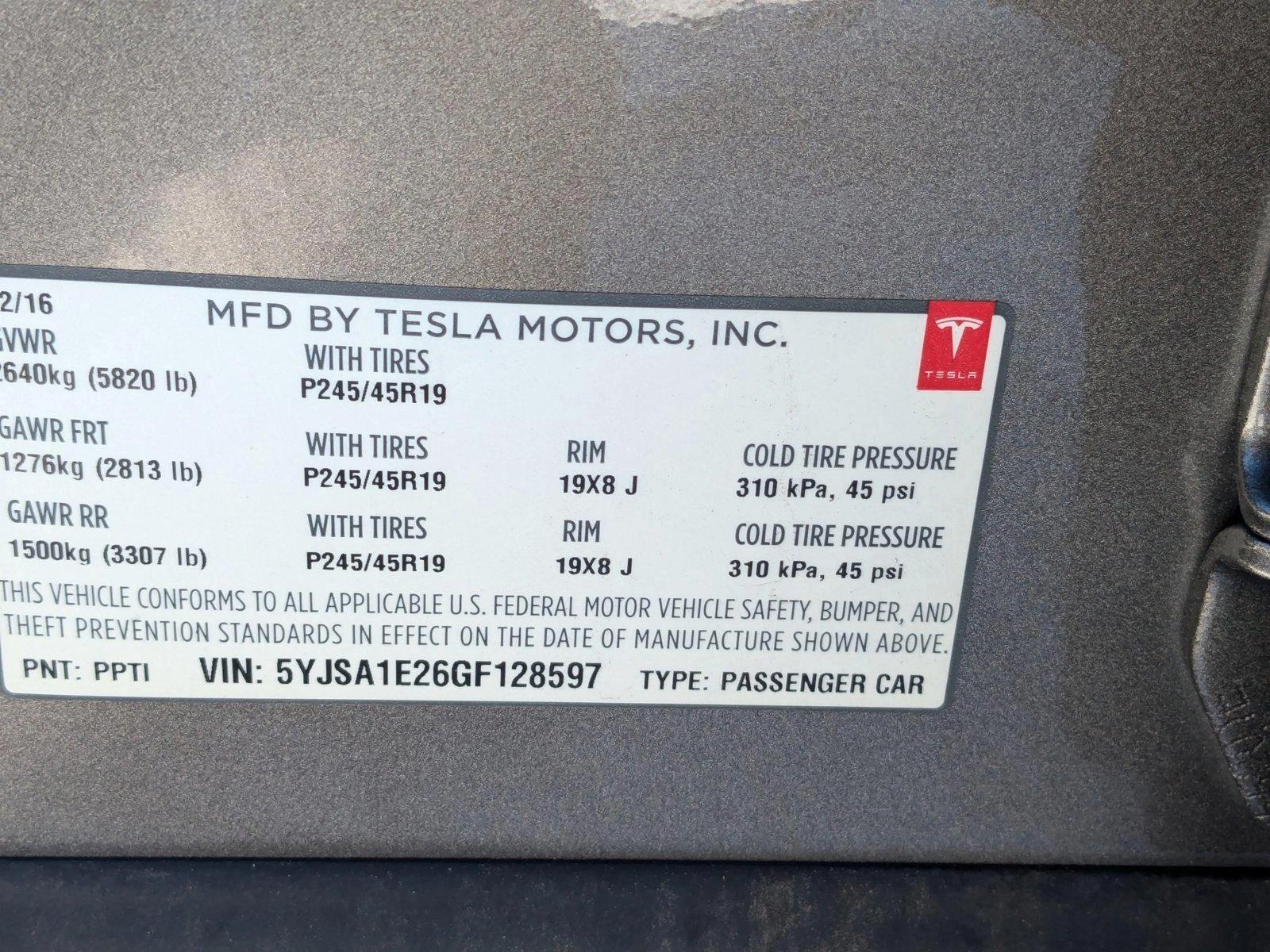 2016 Tesla Model S Vehicle Photo in LONE TREE, CO 80124-2750