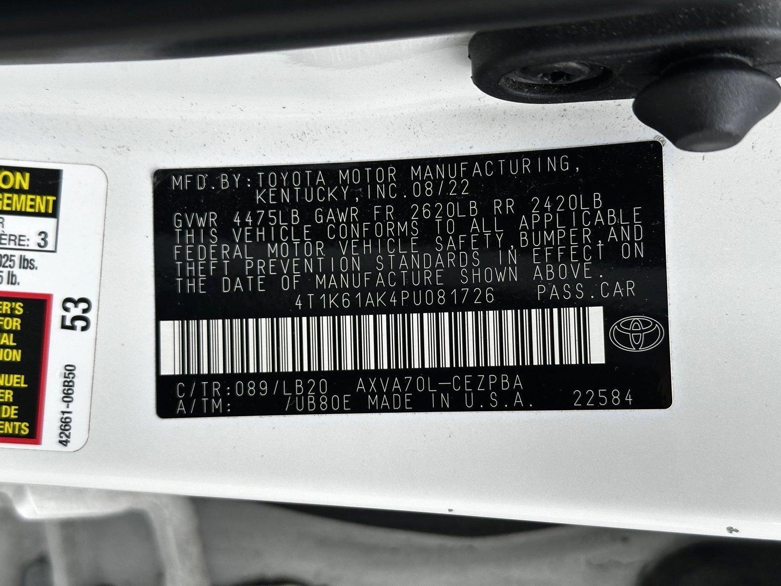 2023 Toyota Camry Vehicle Photo in Hollywood, FL 33021