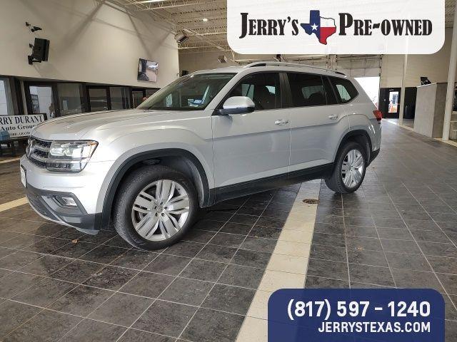 Used 2019 Volkswagen Atlas SE with VIN 1V2LR2CA1KC573430 for sale in Weatherford, TX