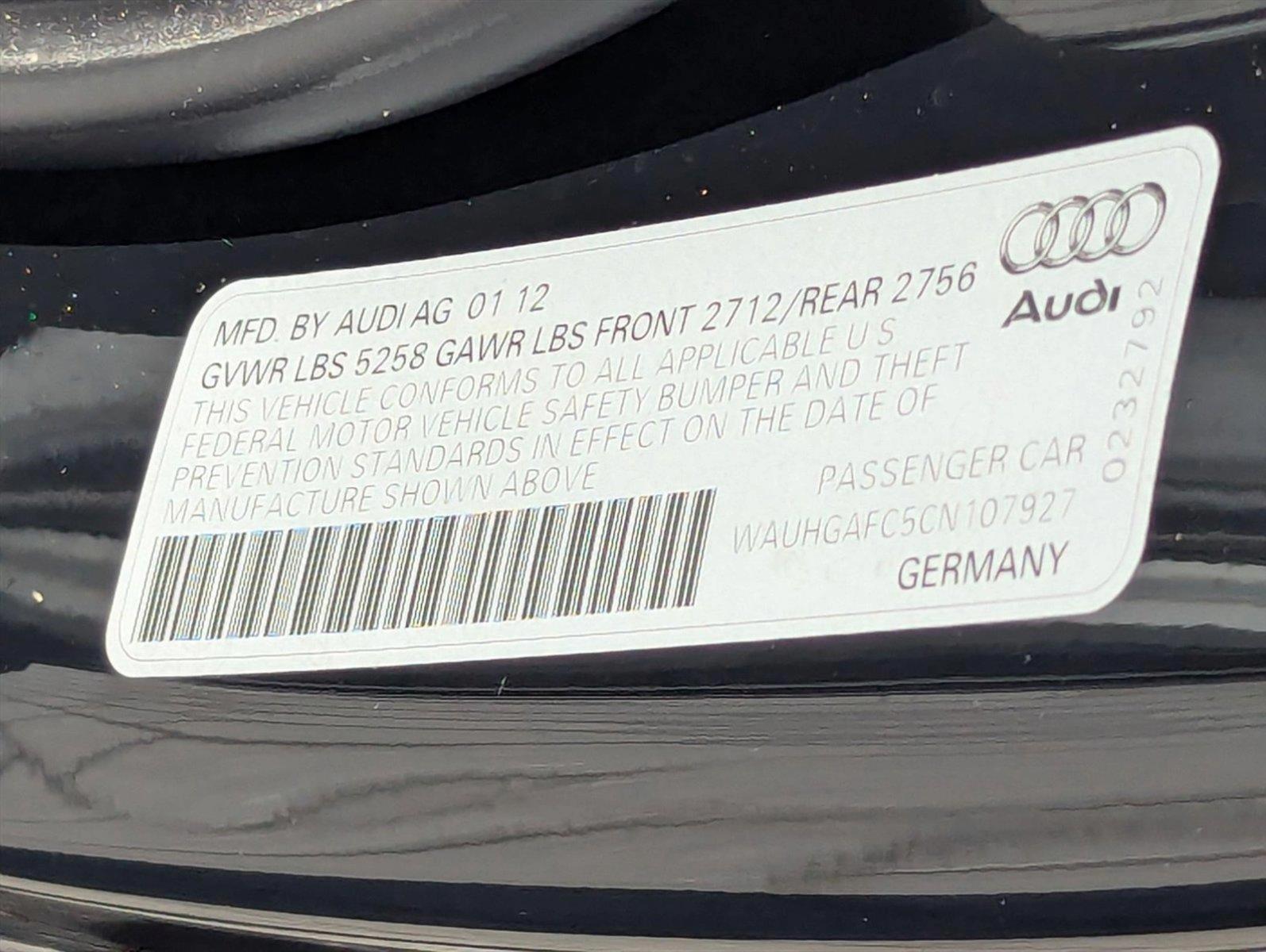 2012 Audi A6 Vehicle Photo in Delray Beach, FL 33444
