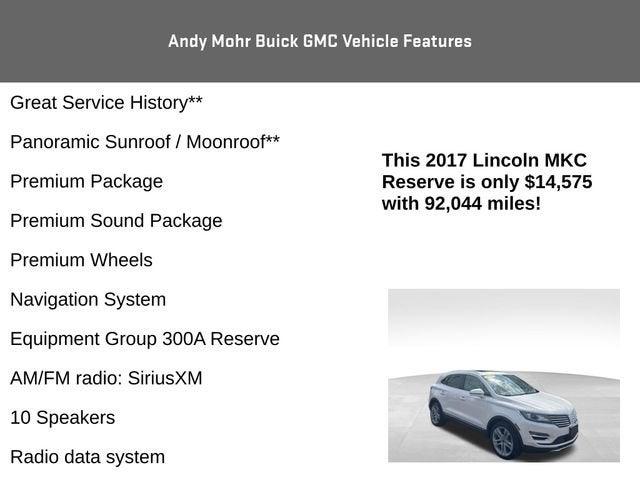 2017 Lincoln MKC Vehicle Photo in Fishers, IN 46038