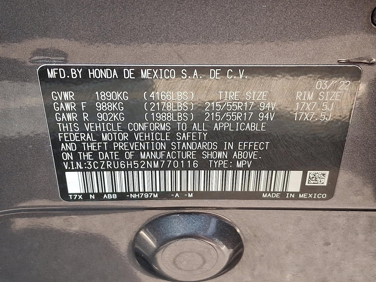 2022 Honda HR-V Vehicle Photo in Harrisburg, PA 17111