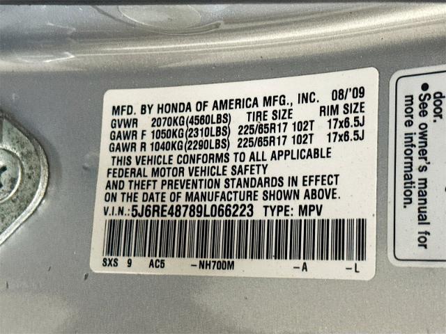 2009 Honda CR-V Vehicle Photo in EVERETT, WA 98203-5662