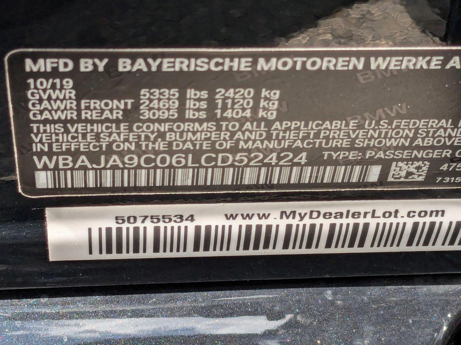 2020 BMW 530e iPerformance Vehicle Photo in Miami, FL 33169