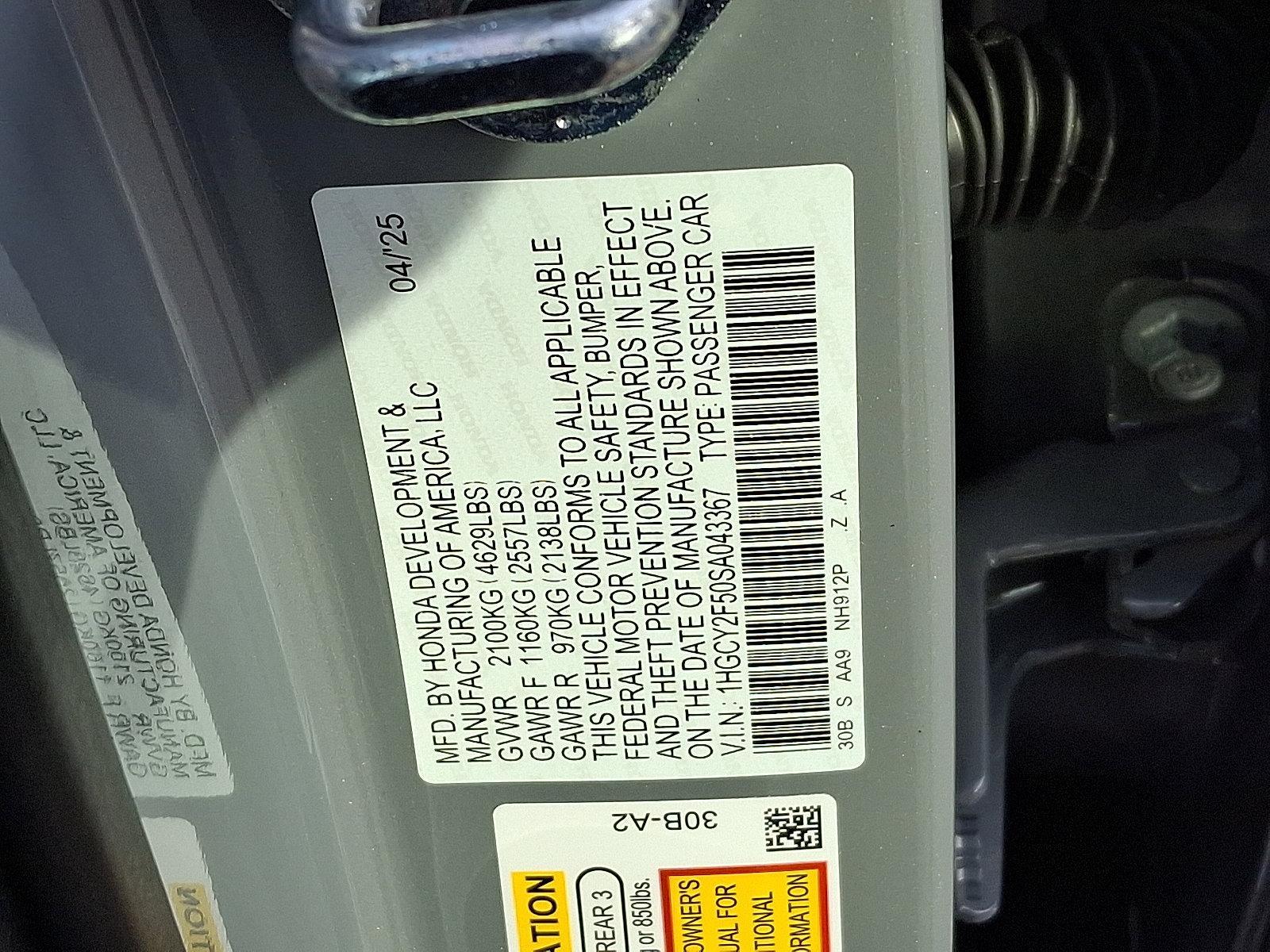 2025 Honda Accord Hybrid Vehicle Photo in Harrisburg, PA 17111