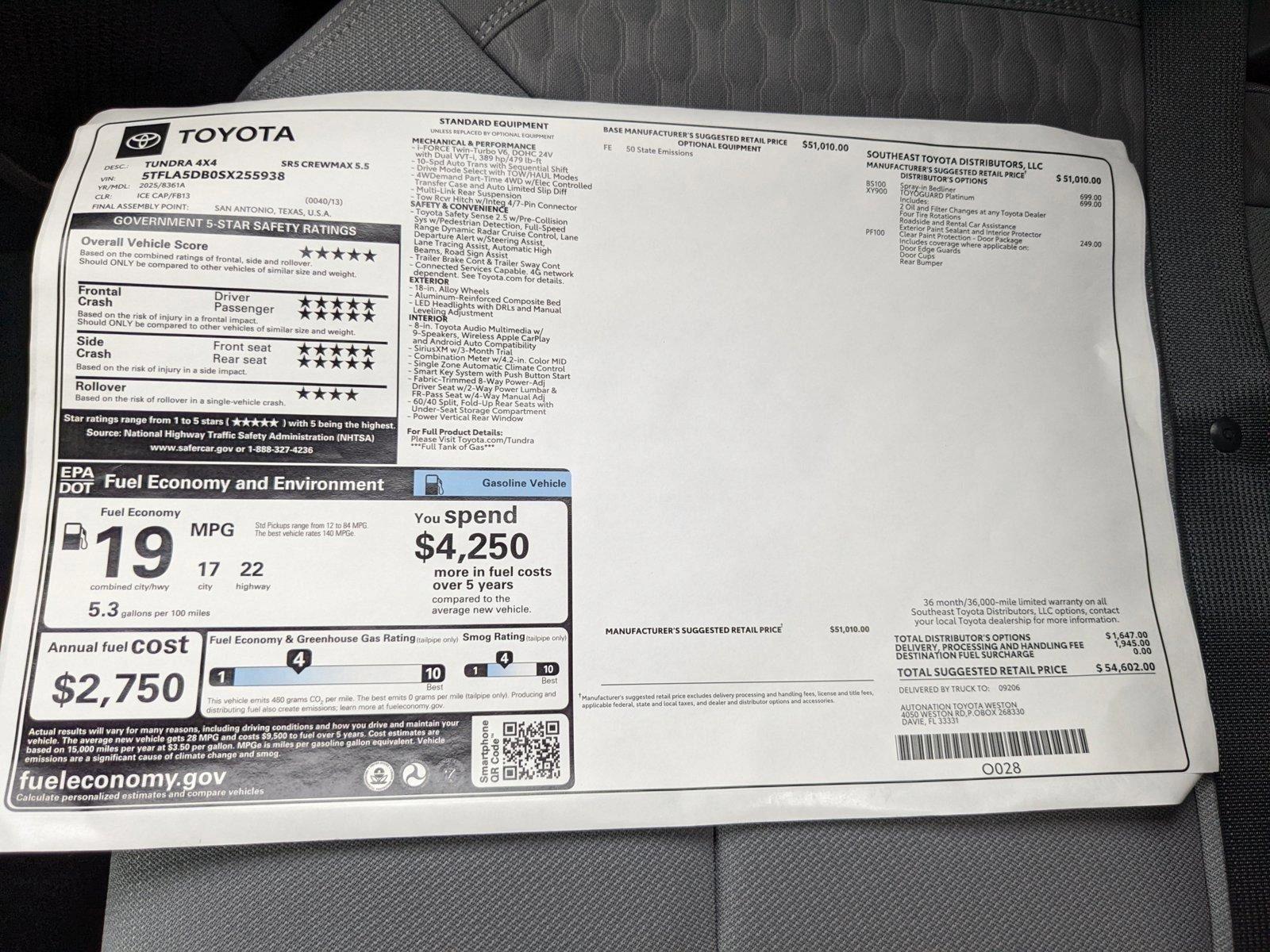 2025 Toyota Tundra 4WD Vehicle Photo in Davie, FL 33331