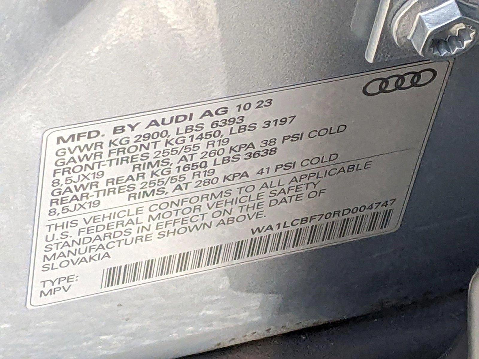 2024 Audi Q7 Vehicle Photo in TIMONIUM, MD 21093-2300