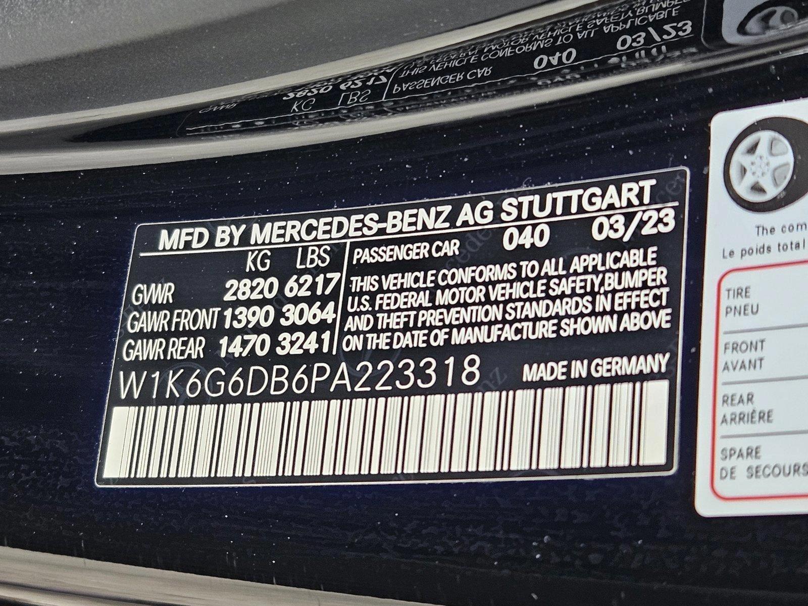 2023 Mercedes-Benz S-Class Vehicle Photo in Fort Lauderdale, FL 33316