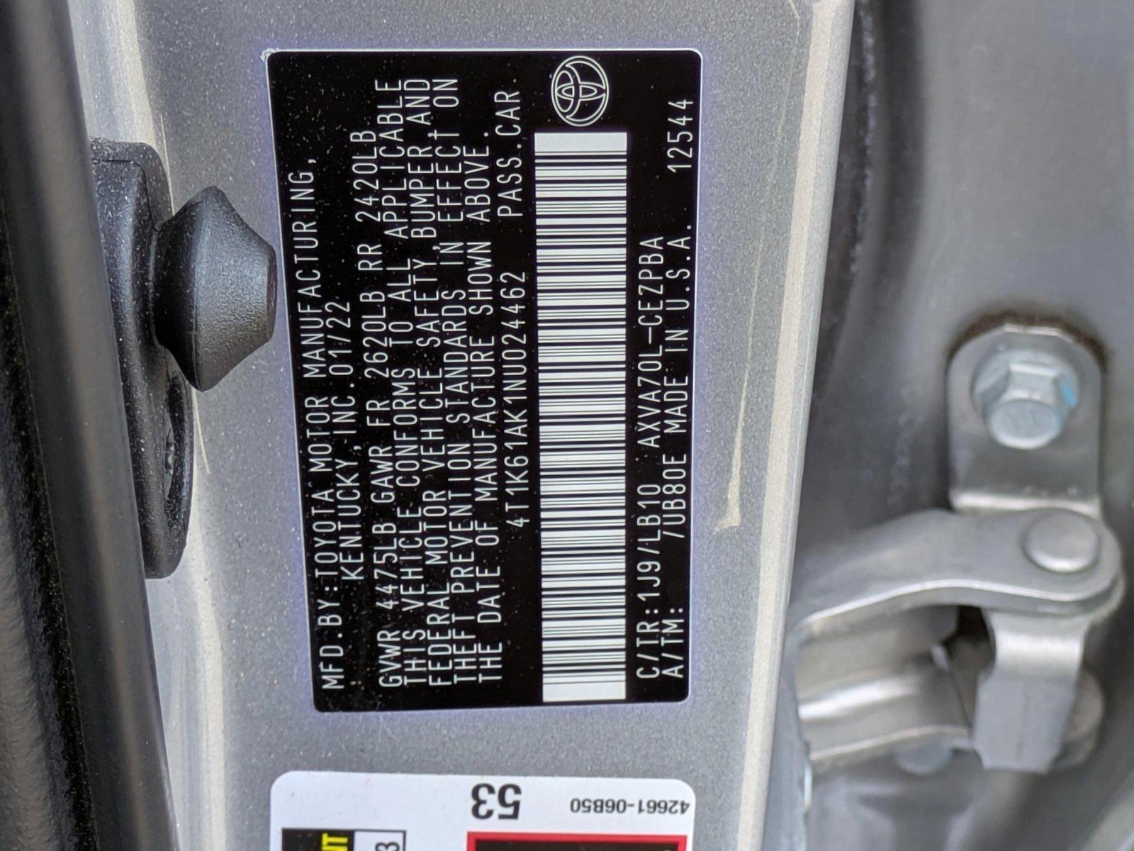 2022 Toyota Camry Vehicle Photo in Sanford, FL 32771