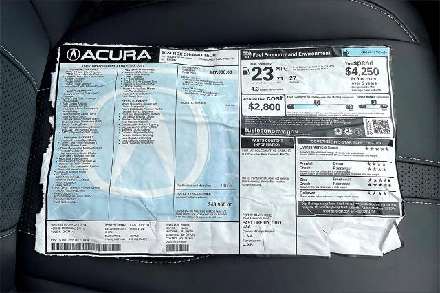 2024 Acura RDX Vehicle Photo in Tulsa, OK 74145