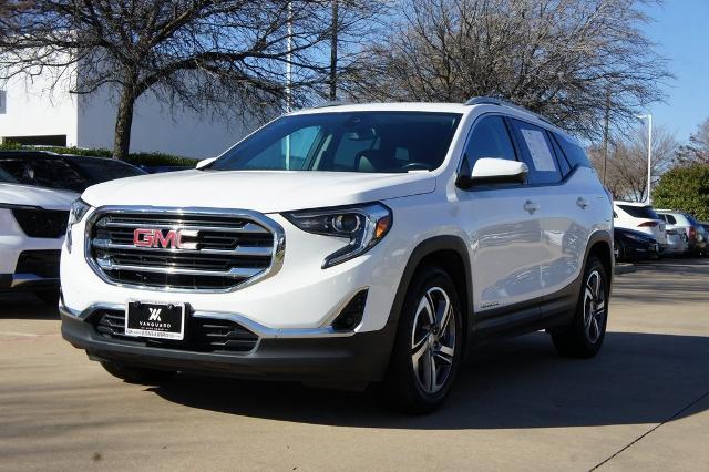 Used 2021 GMC Terrain SLT with VIN 3GKALPEVXML310386 for sale in Hughes Springs, TX