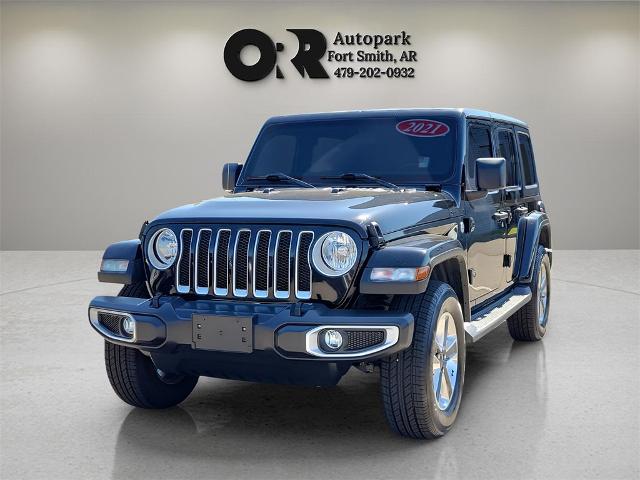 Used 2021 Jeep Wrangler Unlimited Sahara with VIN 1C4HJXEN2MW624138 for sale in Fort Smith, AR