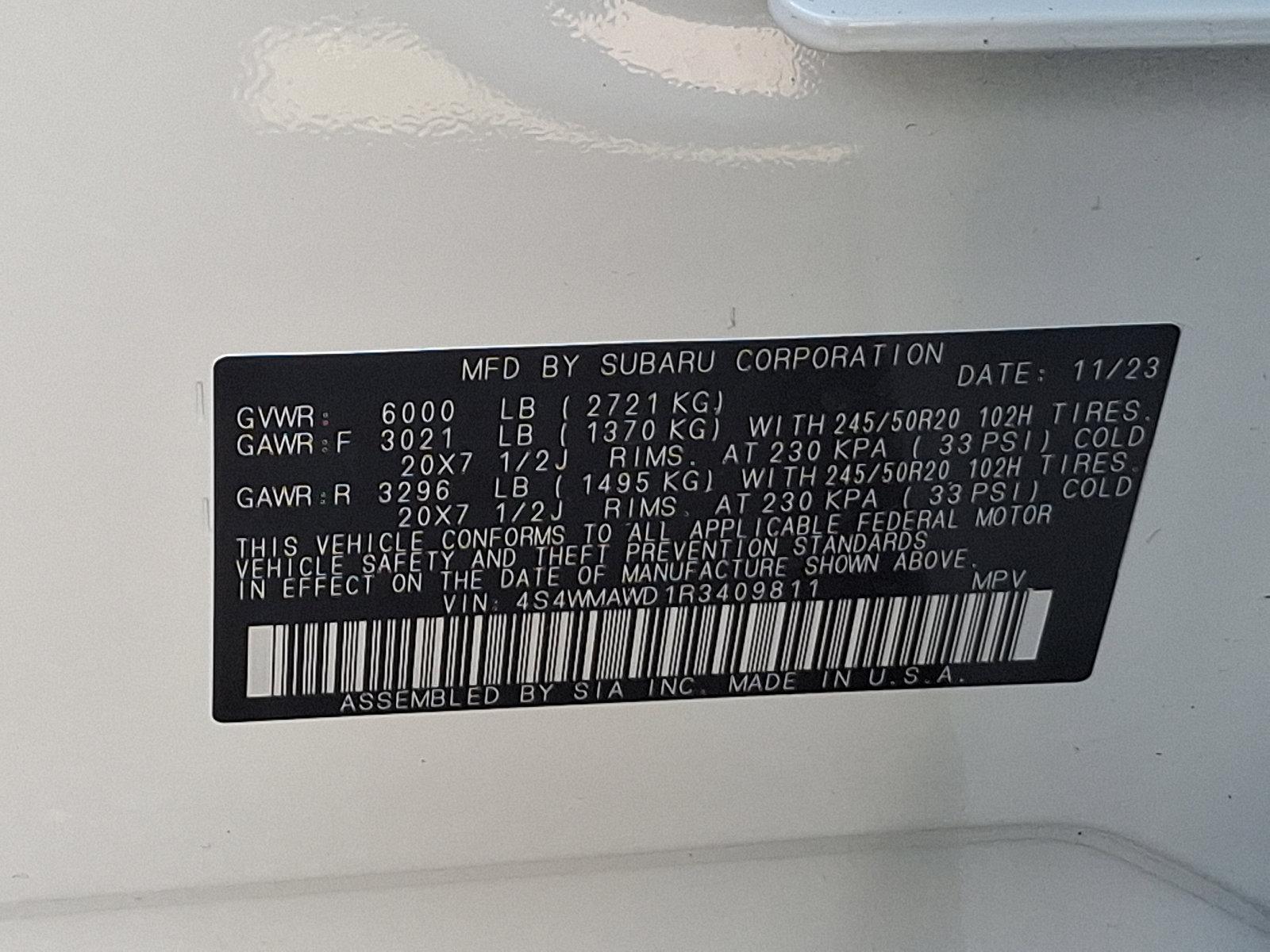 2024 Subaru Ascent Vehicle Photo in Trevose, PA 19053