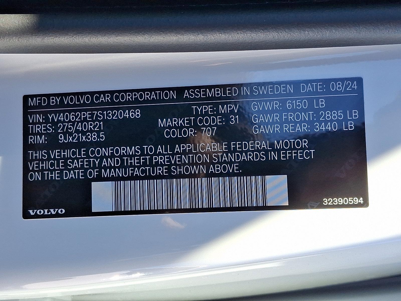 2025 Volvo XC90 Vehicle Photo in Trevose, PA 19053